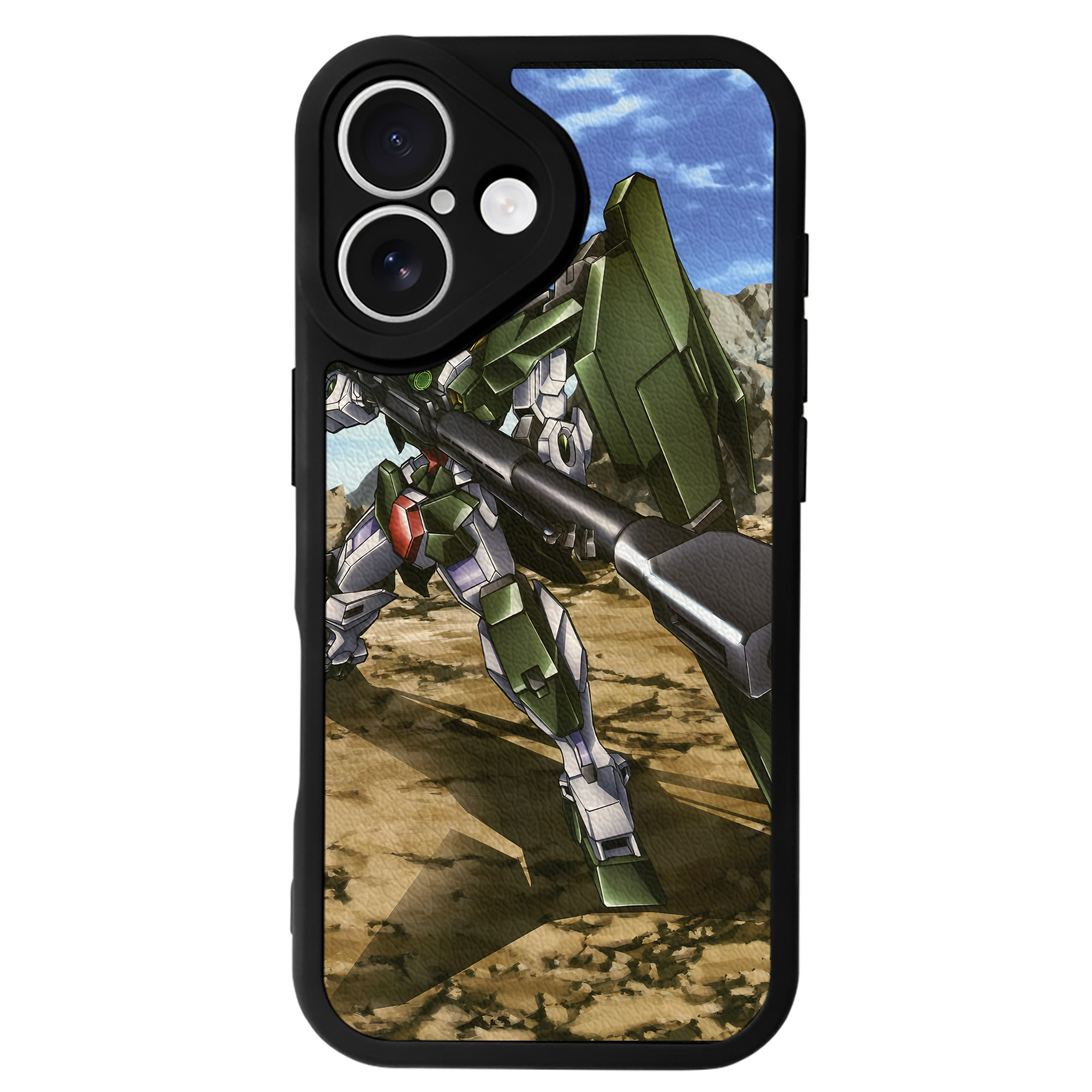 （画像用） 機動戦士ガンダム Mobile Suit Gundam 【iPhone 16シリーズ対応】シリコンスマホケース（レザー調） 材質：シリコン